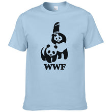 Load image into Gallery viewer, WEWANLD WWF Wrestling Panda Comedy Short Sleeve Cool Camiseta T Shirt