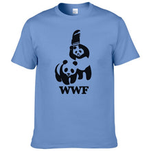 Load image into Gallery viewer, WEWANLD WWF Wrestling Panda Comedy Short Sleeve Cool Camiseta T Shirt