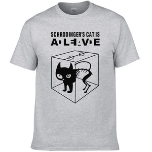Schrodinger's Cat printed short sleeves T-shirt