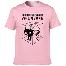 Load image into Gallery viewer, Schrodinger&#39;s Cat printed short sleeves T-shirt