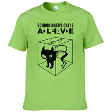 Load image into Gallery viewer, Schrodinger&#39;s Cat printed short sleeves T-shirt