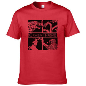 Short Sleeve game of thrones printed t shirt