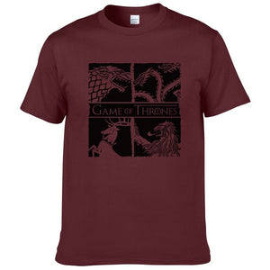 Short Sleeve game of thrones printed t shirt